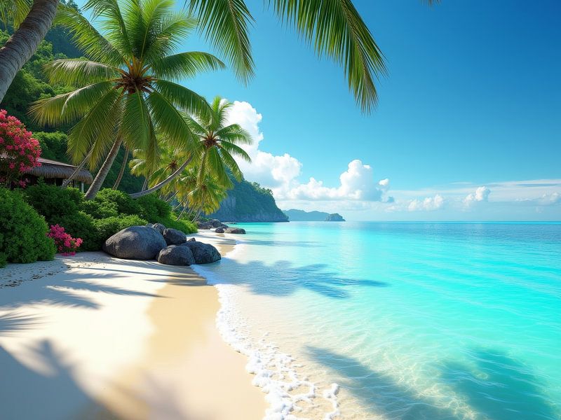 paysage de plage par hisamvideo art