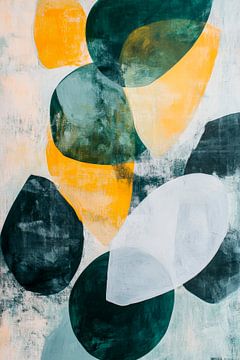 Colourful composition of shapes - Abstract by Poster Art Shop