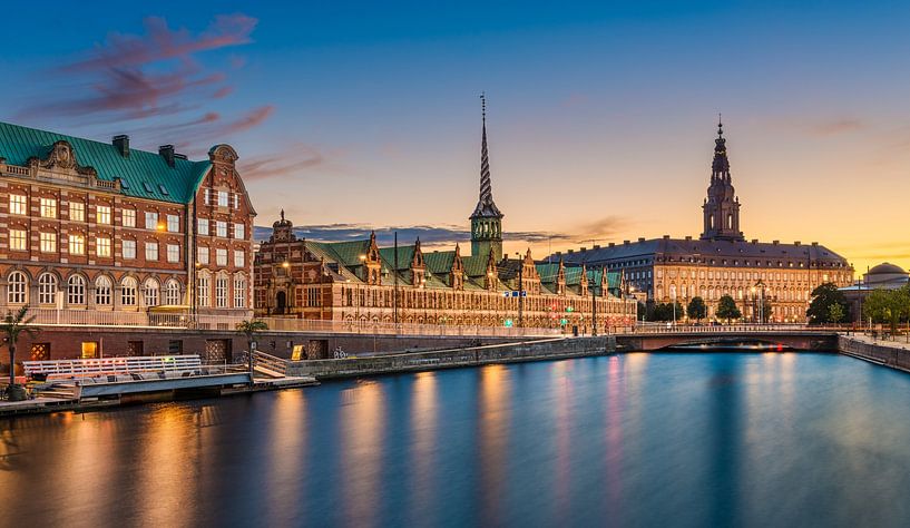 Sunset skyline of Copenhagen, Denmark by Michael Abid
