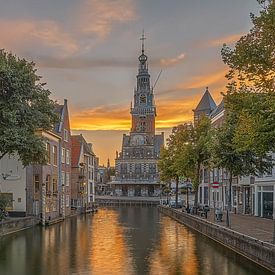 Zijdam and the Waag, Alkmaar by Sjoerd Veltman