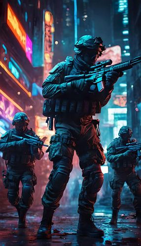 Urban Warfare: elite soldiers in action