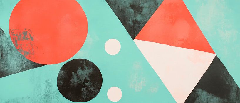 Geometrische Harmonie in sanften Farben von Poster Art Shop