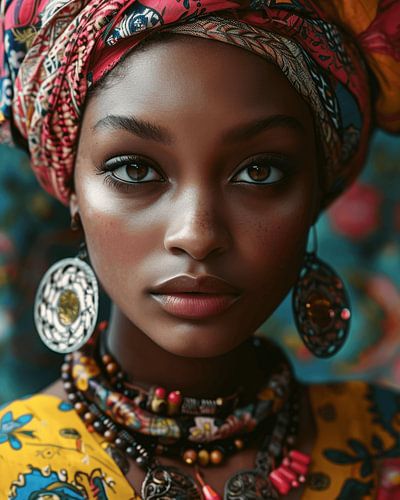 Superbe portrait moderne et coloré sur Carla Van Iersel