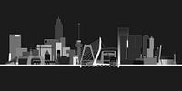 Rotterdamse skyline, nachtversie van Frans Blok thumbnail