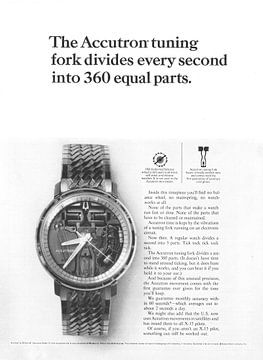 Vintage advertentie 1965 The Accutron van Jaap Ros