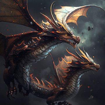 Deux dragons sur Harvey Hicks