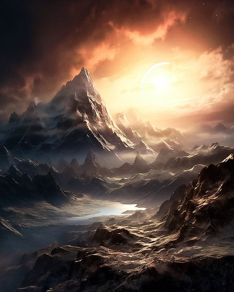 Landschap van fernlichtsicht