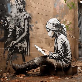 "Urban Blur: Wabi-Sabi-Rebellion in neutralen Tönen" von Dream Designs art work