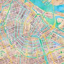 Watercolor map of Amsterdam by Creatieve Kaarten thumbnail