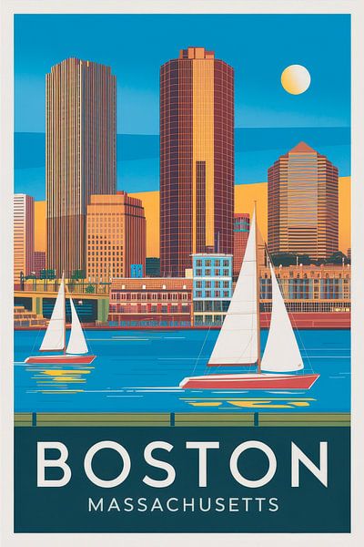 Boston, Massachusetts par Poster Art Shop