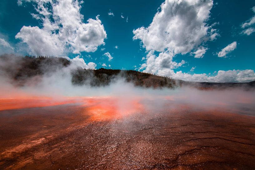 Grand Prismatic Spring in Yellowstone NP van Renske Spijkers