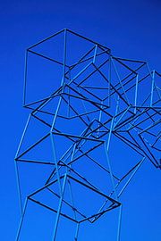 Blue Cubes van Ad van Geffen