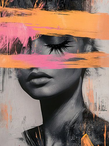 Modernes abstraktes Porträt