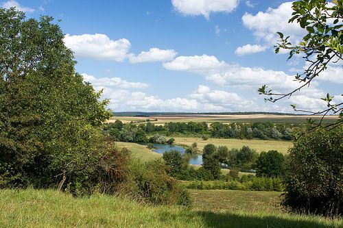 Rivier La Meuse (de Maas) in Frankrijk von Bert Meijerink