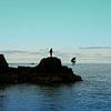 Sauter dans la mer écossaise sur Marianne Eggink - Photographie et l'art digitale