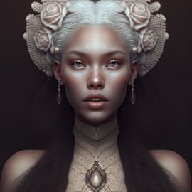 Portrait "Queen of the earth" by Carla Van Iersel