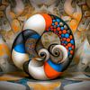Spiralen der Dimensionen von Klaus Tesching - Art-AI