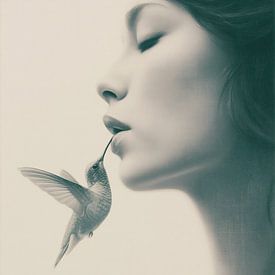A Kiss, Borrowed from the Air by PixelMint.