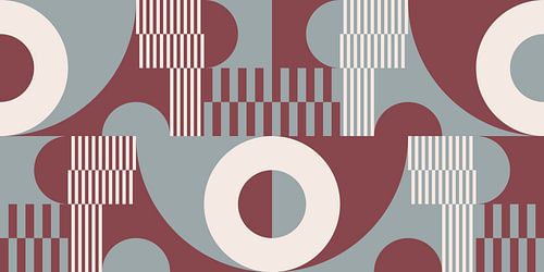 Geometrische Symfonie in Retro Tinten nr. 4