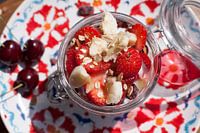 Ontbijtje met aardbeien