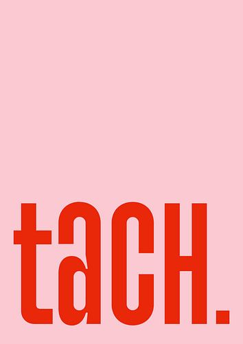 Tach - pink red