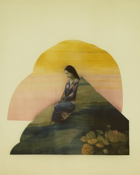 Collage &quot;Regenbogenkönigin&quot; von Carla Van Iersel
