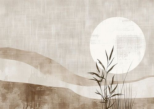 Peinture de paysage Lune | Murmures du ciel nocturne