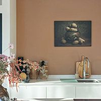 Klantfoto: Aardappels stilleven van Gogh van Elly van Veen, op canvas