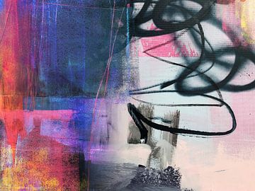 Pop Art | Abstrakt | Bild | Kunst | Contemporaryart Modernart Leinwand Wanddekoration Kunstdruck von Julie_Moon_POP_ART