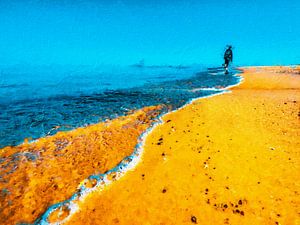 Promenade sur la plage sur Max Steinwald