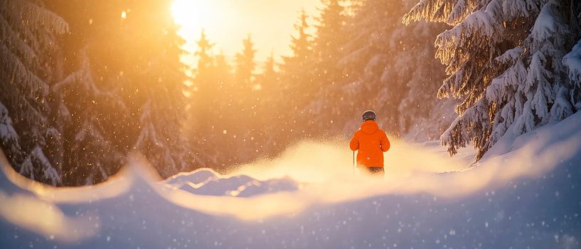 Winter hike in the sunlight by Poster Art Shop
