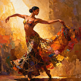 Desire in the Dance - Vibrations of Passion von Johannas Art Creations