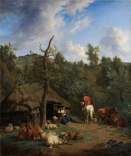 De hut, Adriaen van de Velde, 1671