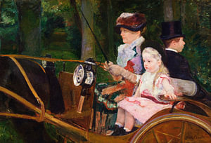Eine Frau und ein Mädchen am Steuer, Mary Cassatt - 1881