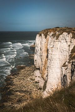 De kliffen van Étretat in Frankrijk