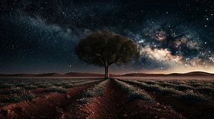 Landschaft bei Nacht