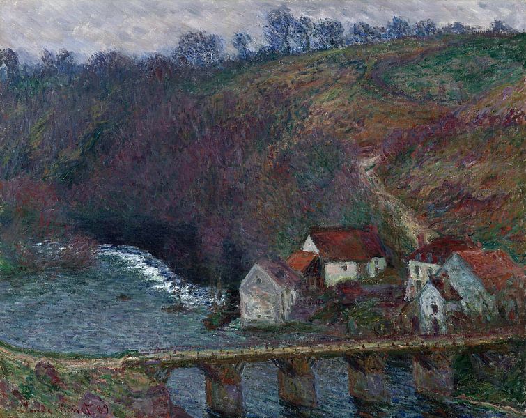 Claude Monet,Het grote gat in de Vivi Bridge van finemasterpiece