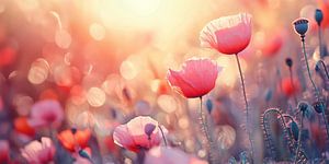 Mohnblumen im Sonnenlicht