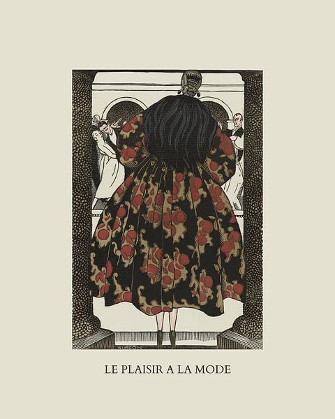 Le plaisir a la mode - Boho, chic, Art Deco Fashion print van NOONY