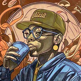 Coca, motif 2 sur zam art