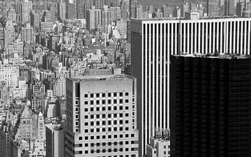 Uitzicht over New York, Manhattan. van RIGARDI Photography