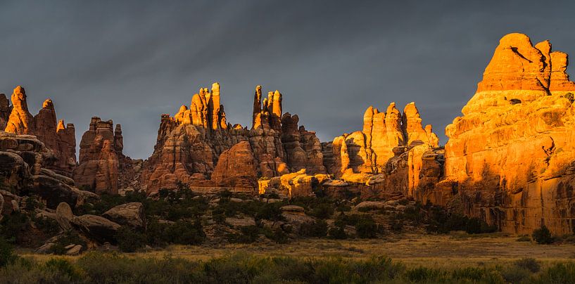 Zonsopkomst Canyonlands Nationaal Park, Utah, USA van Henk Meijer Photography