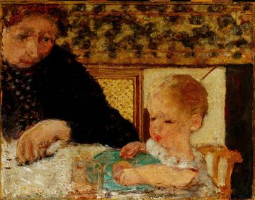 Grandmother with a child, Pierre Bonnard, 1894 by Atelier Liesjes