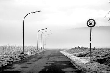 Foggy road by Norbert Sülzner