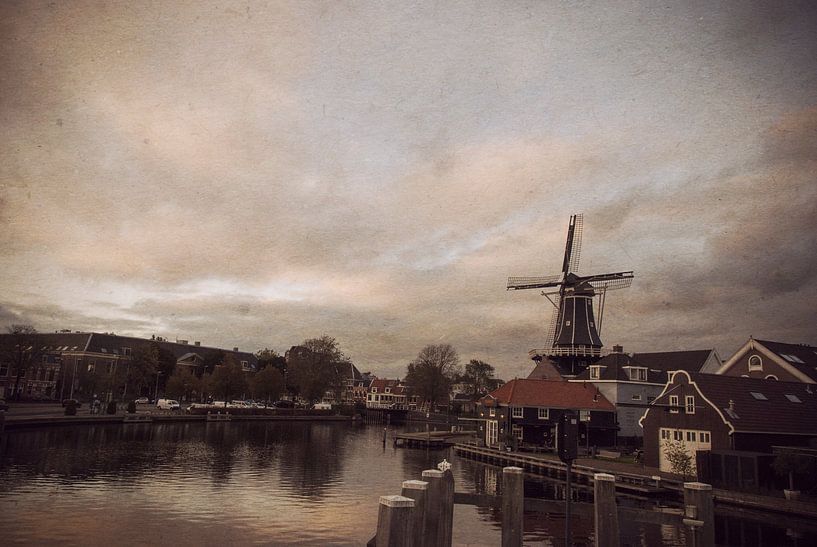 Mill the Adriaan in Haarlem by Angela Pondaag