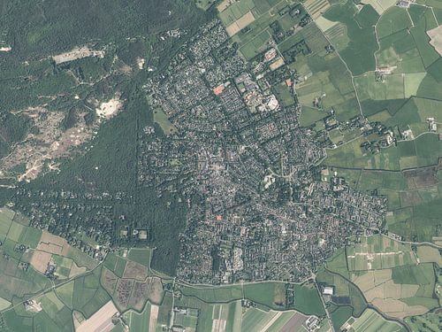 Luchtfoto van Bergen