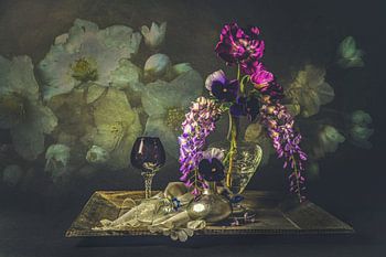 Nature morte néerlandaise avec fleurs.