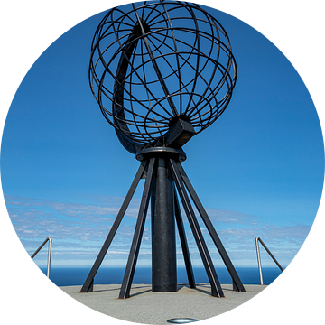 Monument op de Noordkaap, Noorwegen van Adelheid Smitt