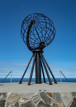 Monument op de Noordkaap, Noorwegen van Adelheid Smitt