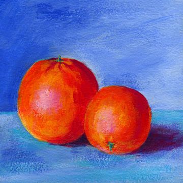 Two juicy oranges by Karen Kaspar